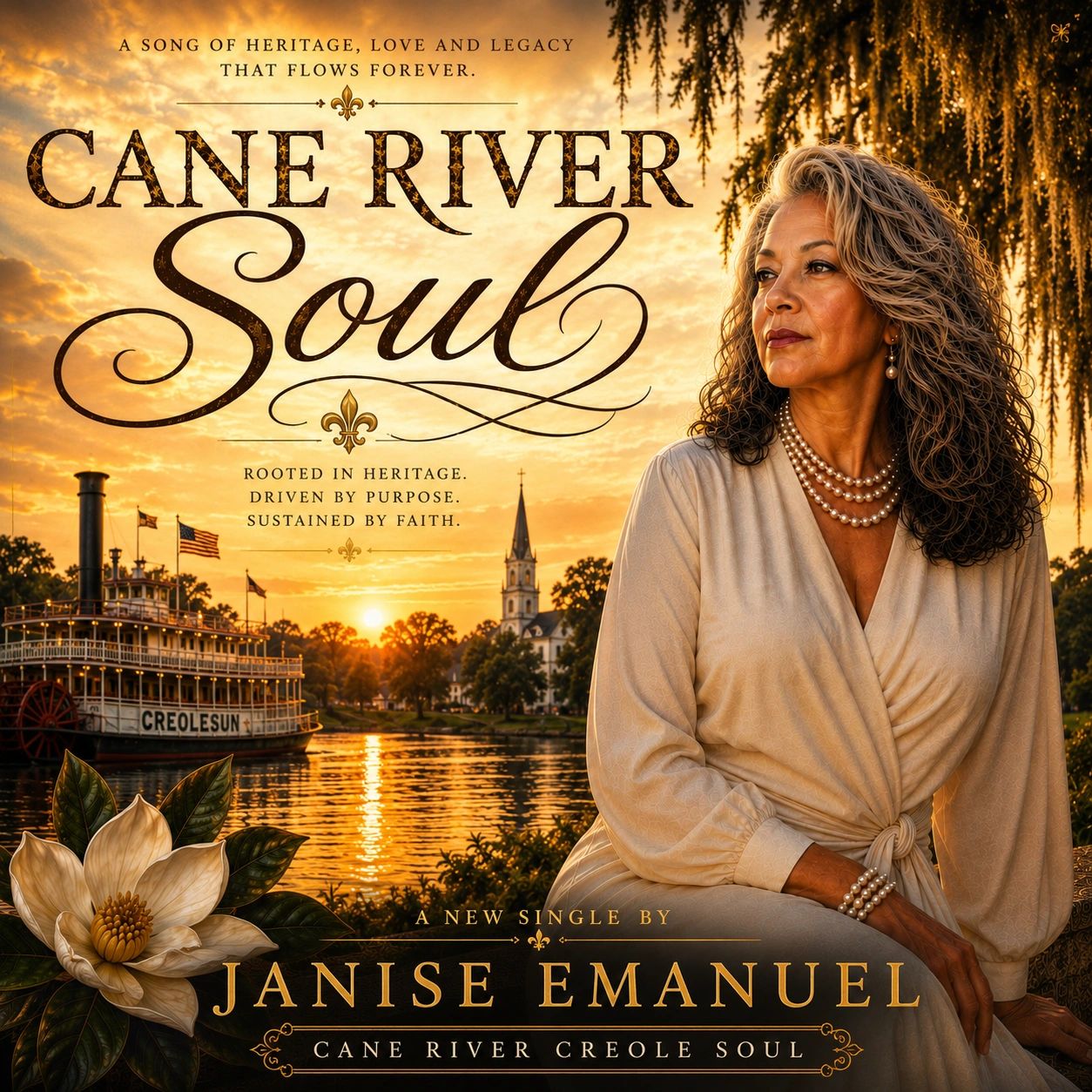 CreoleSun hero artwork featuring Cane River Creole Soul imagery.