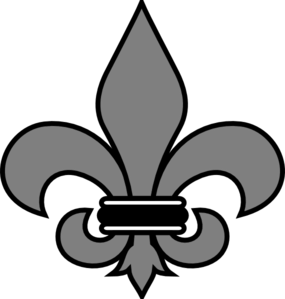 grey fleur de lis md